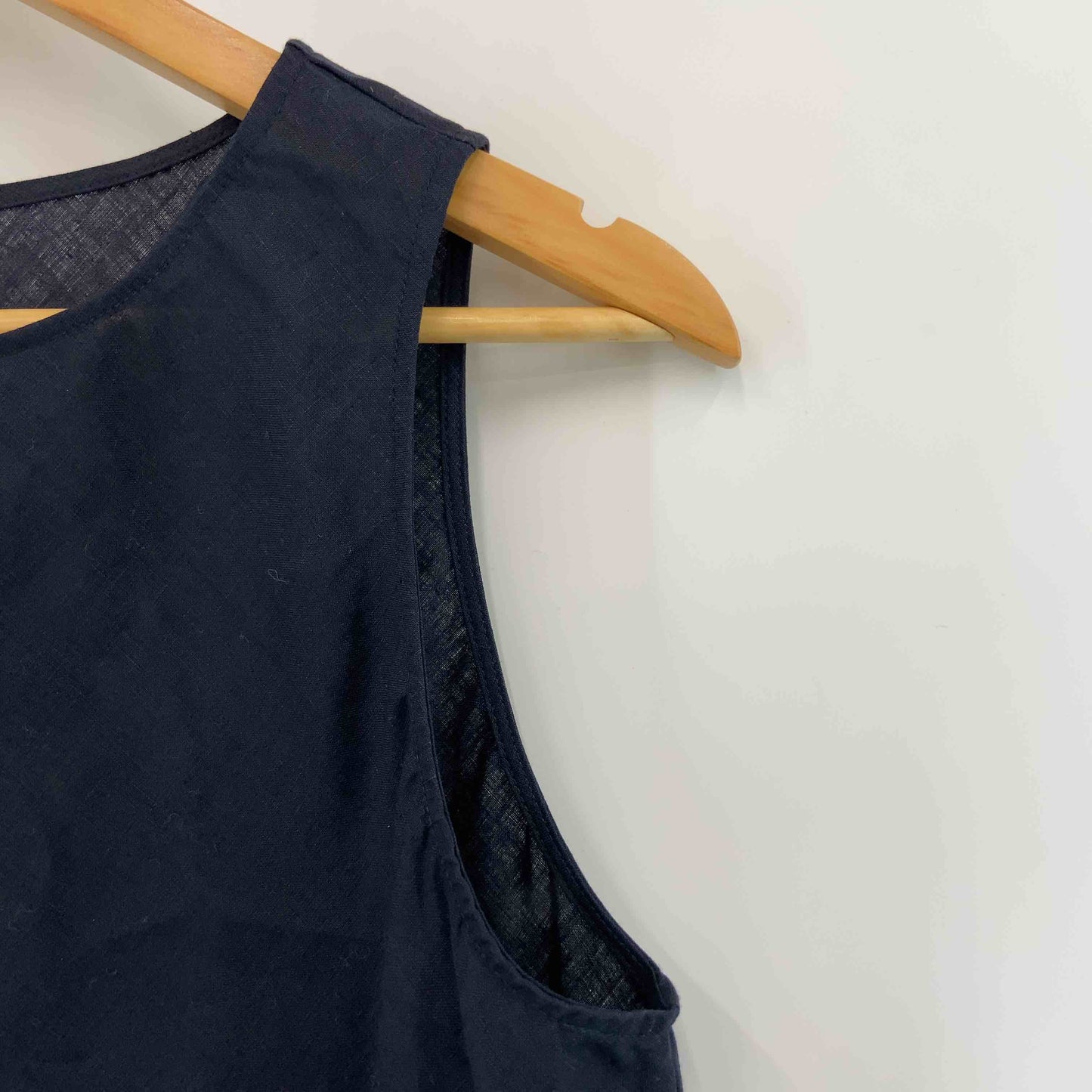 中川政七商店レディース タンクトップ ノースリーブブラウス ネイビー 麻