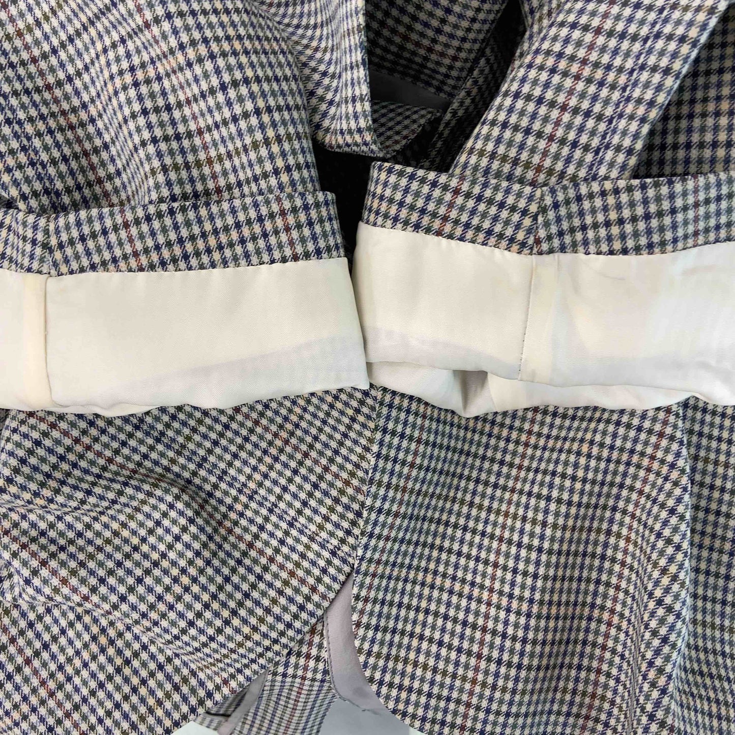 Daks ダックス メンズ テーラードジャケット 千鳥格子 グリーン系