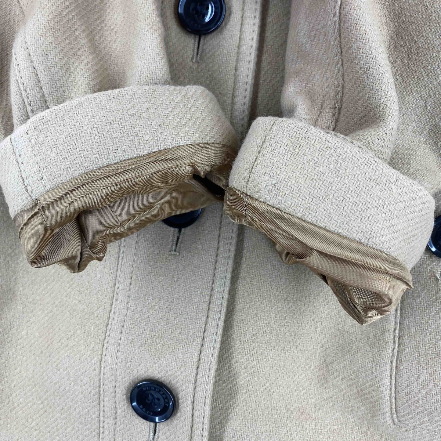 BURBERRY バーバリー レディース チェスターコート オークル 襟ファーベルト欠損