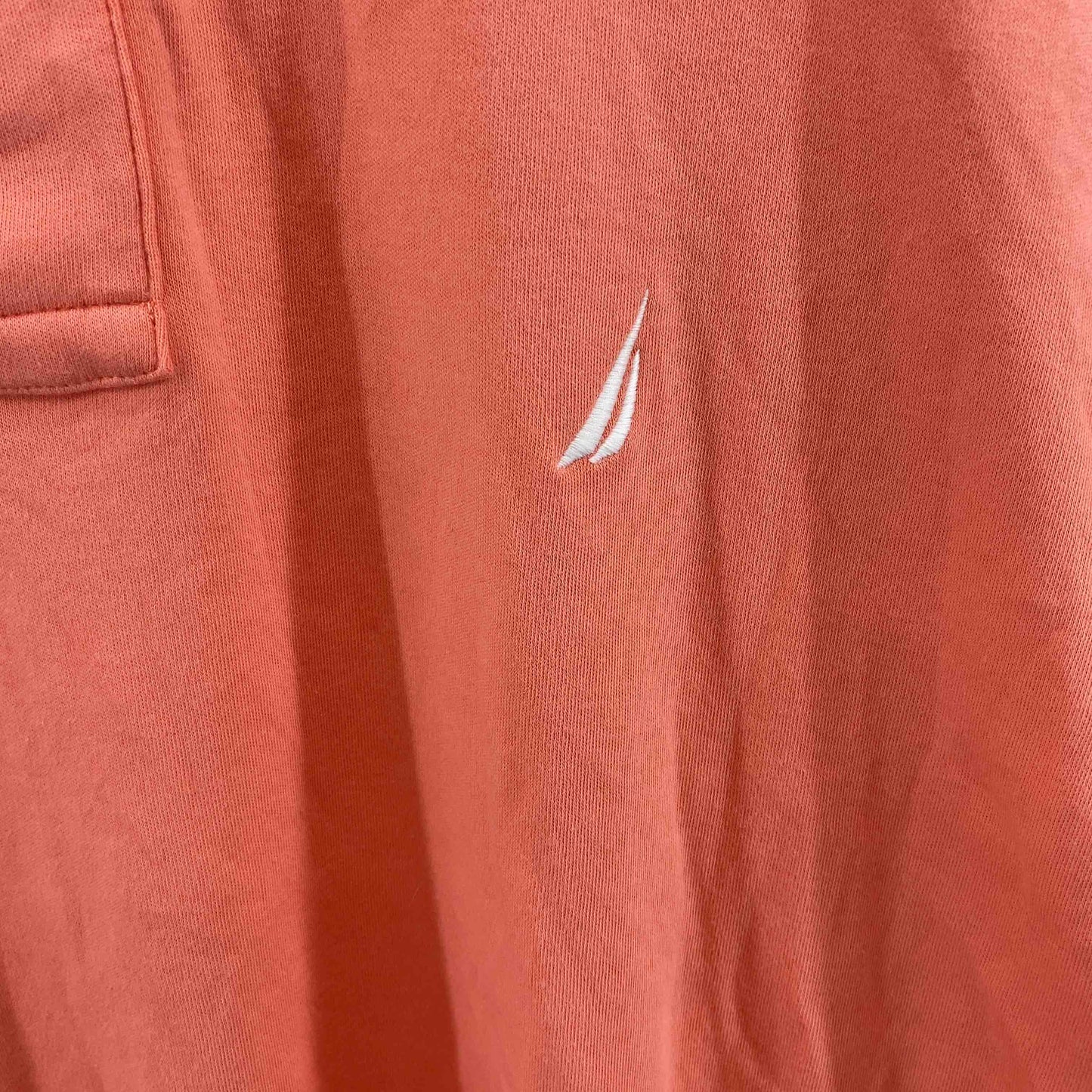 NAUTICA ノーティカ メンズ ポロシャツ サーモンピンク コットン