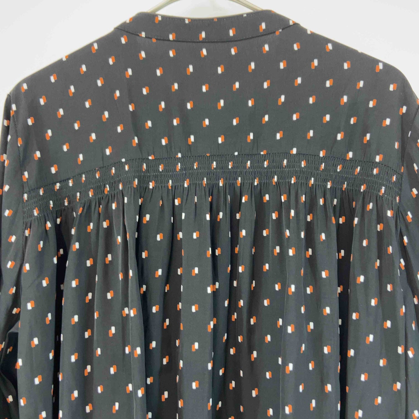 grove グローブ レディース ノーカラー 柄あり 長袖シャツ ブラウス