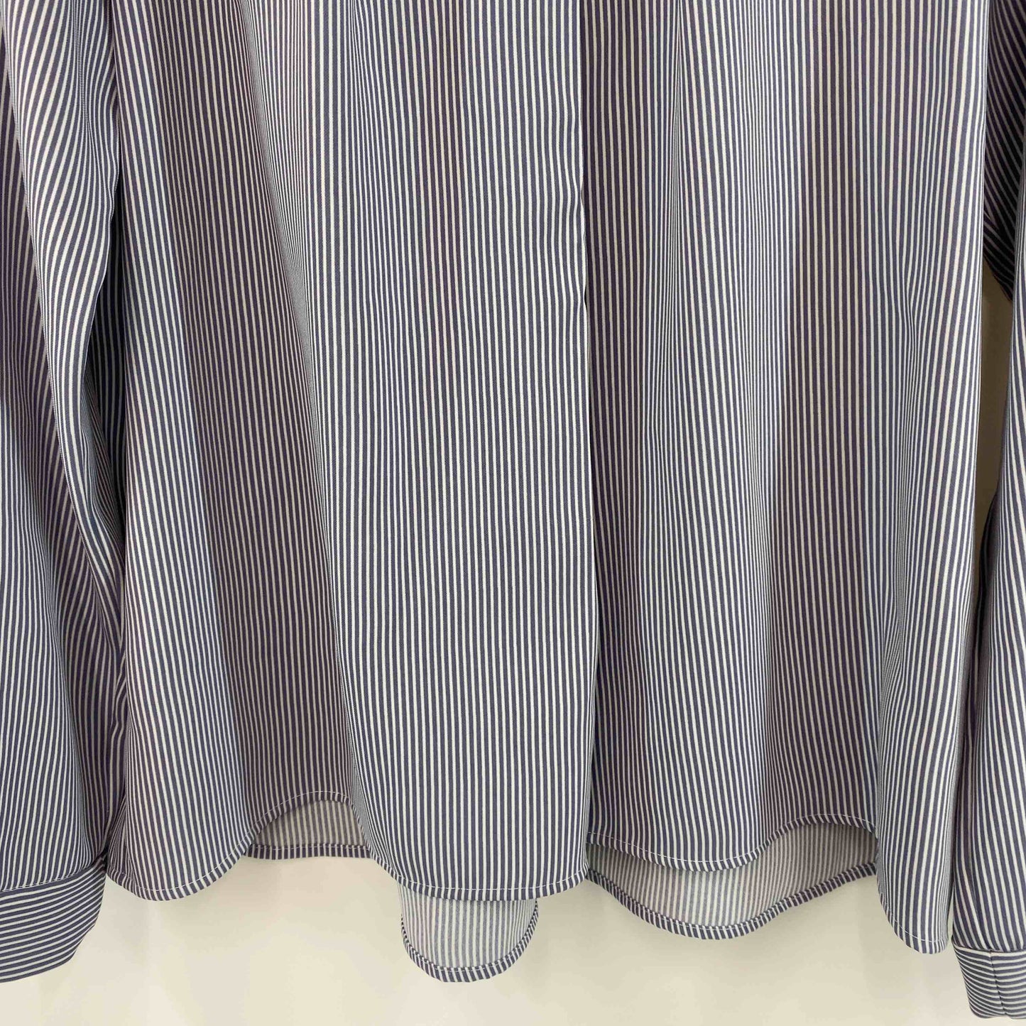 A DAY IN THE LIFE アデイインザライフ レディース ブラウス ストライプ パールボタン