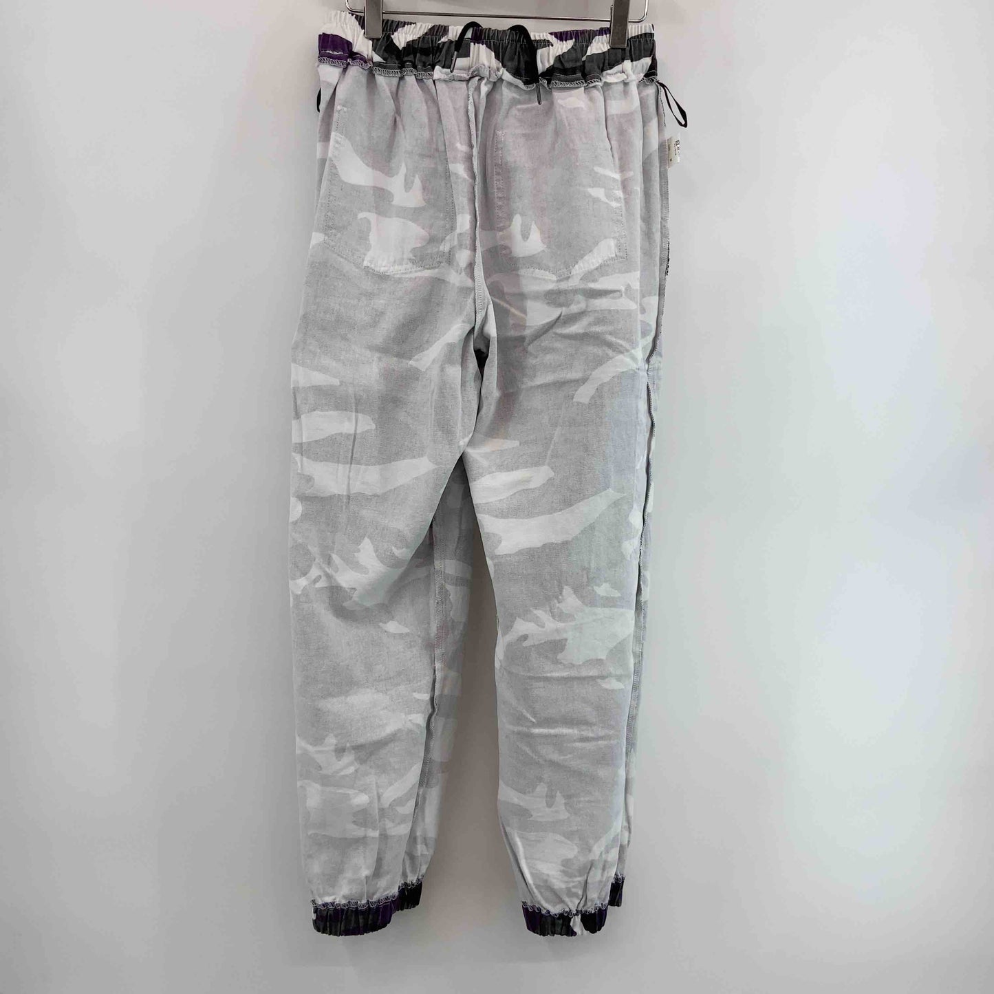 Private pause  紫　黒　白　迷彩柄　サイズL　 メンズ ペインターパンツ