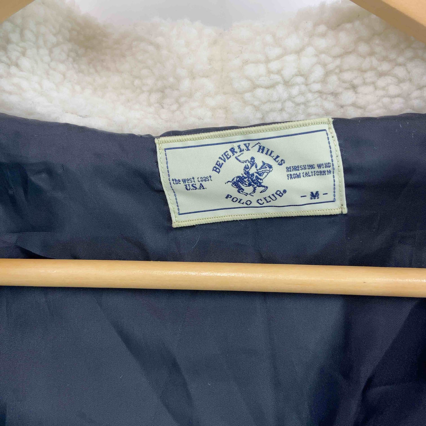 BEVERLY HILLS POLO CLUB ビバリーヒルズポロクラブ メンズ パーカーブルゾンニット  裏地付き ブラック