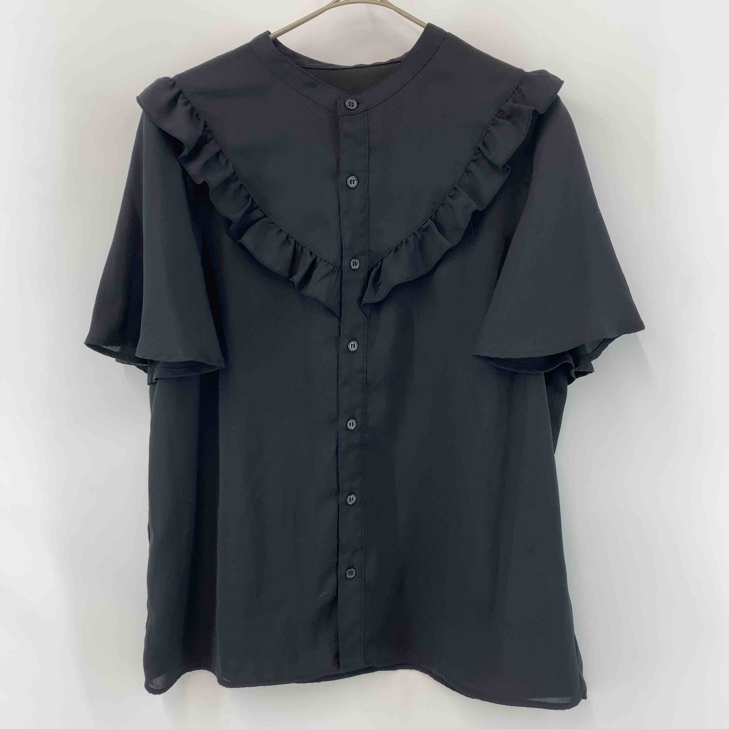 Rope Picnic ロペピクニック 黒　ブラック　スタンドカラー　サイズ38　 レディース 半袖シャツ/ブラウス