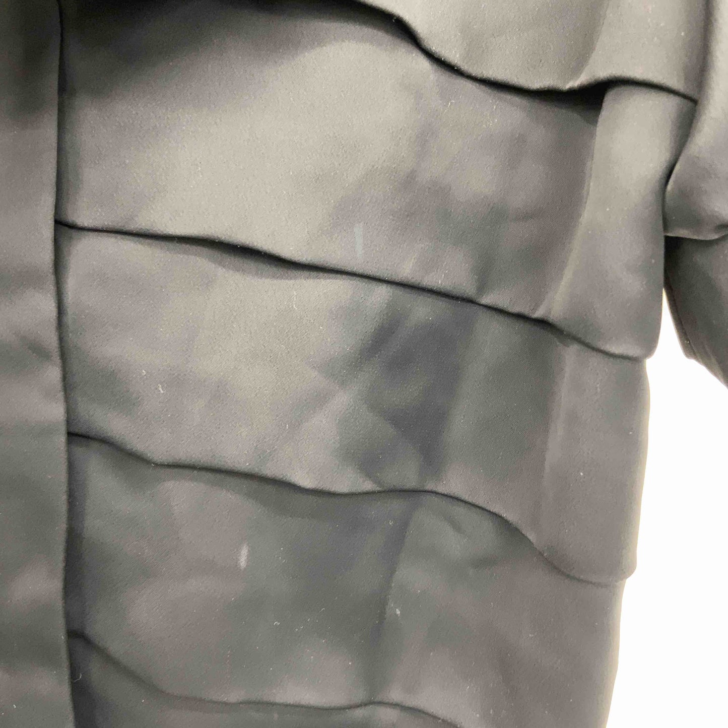 TO BE CHIC トゥービーシック レディース 半袖ブラウス ブラック ボータイ サテン×ニット