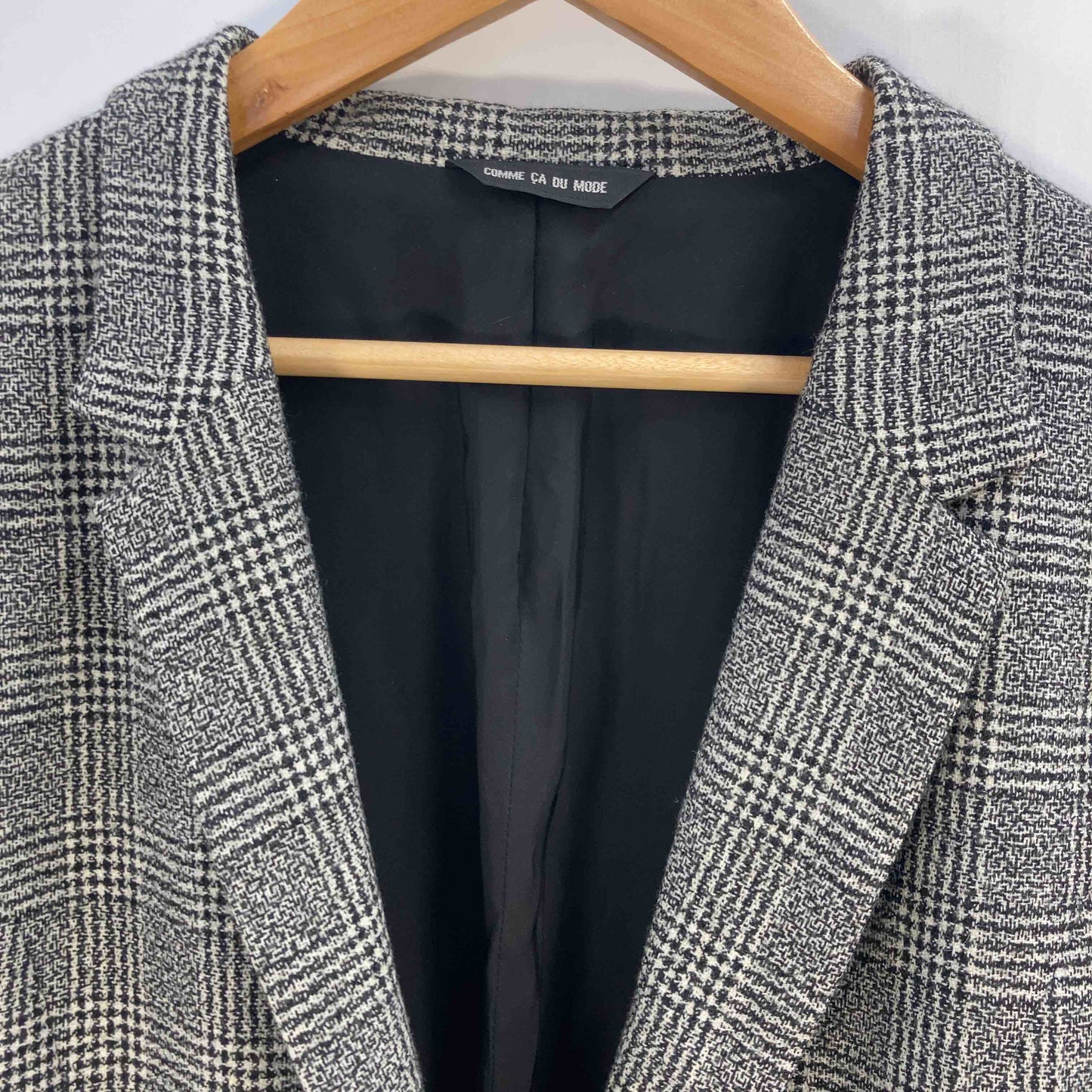 COMME CA DU MODE（womens） コムサデモード レディース テーラードジャケット グレー チェック tk