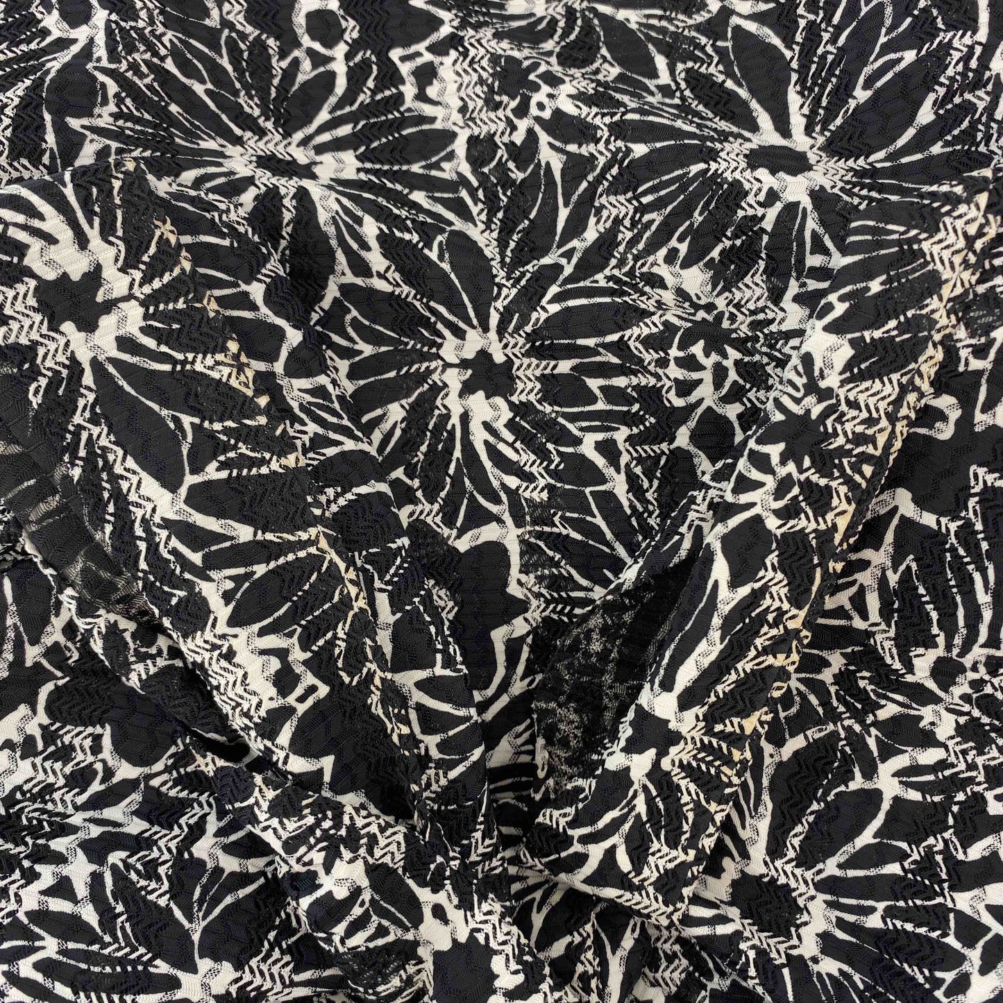 レディース 半袖シャツ/ブラウス 花柄 ブラック 甚平