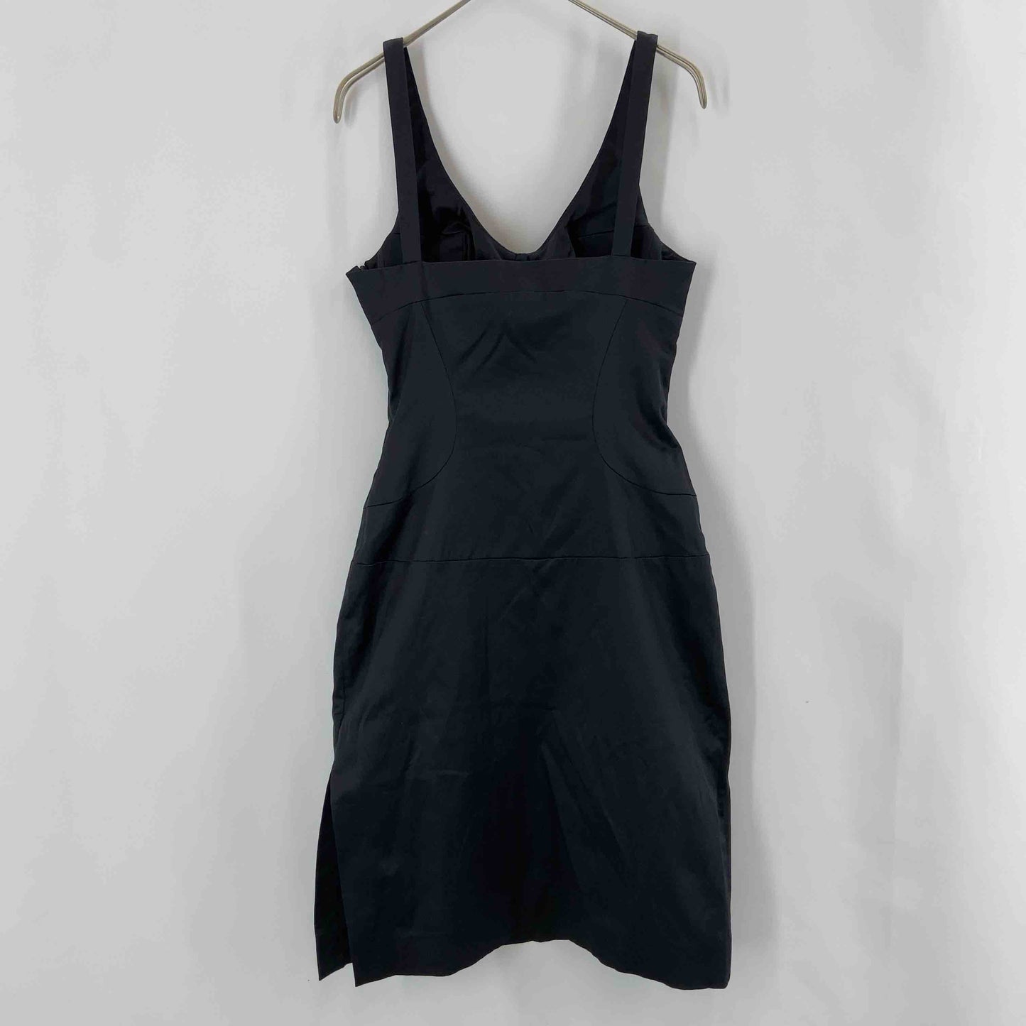 VERSACE ヴェルサーチェ レディース ノースリーブワンピースキャミワンピース サイドスリット ブラック イタリア製