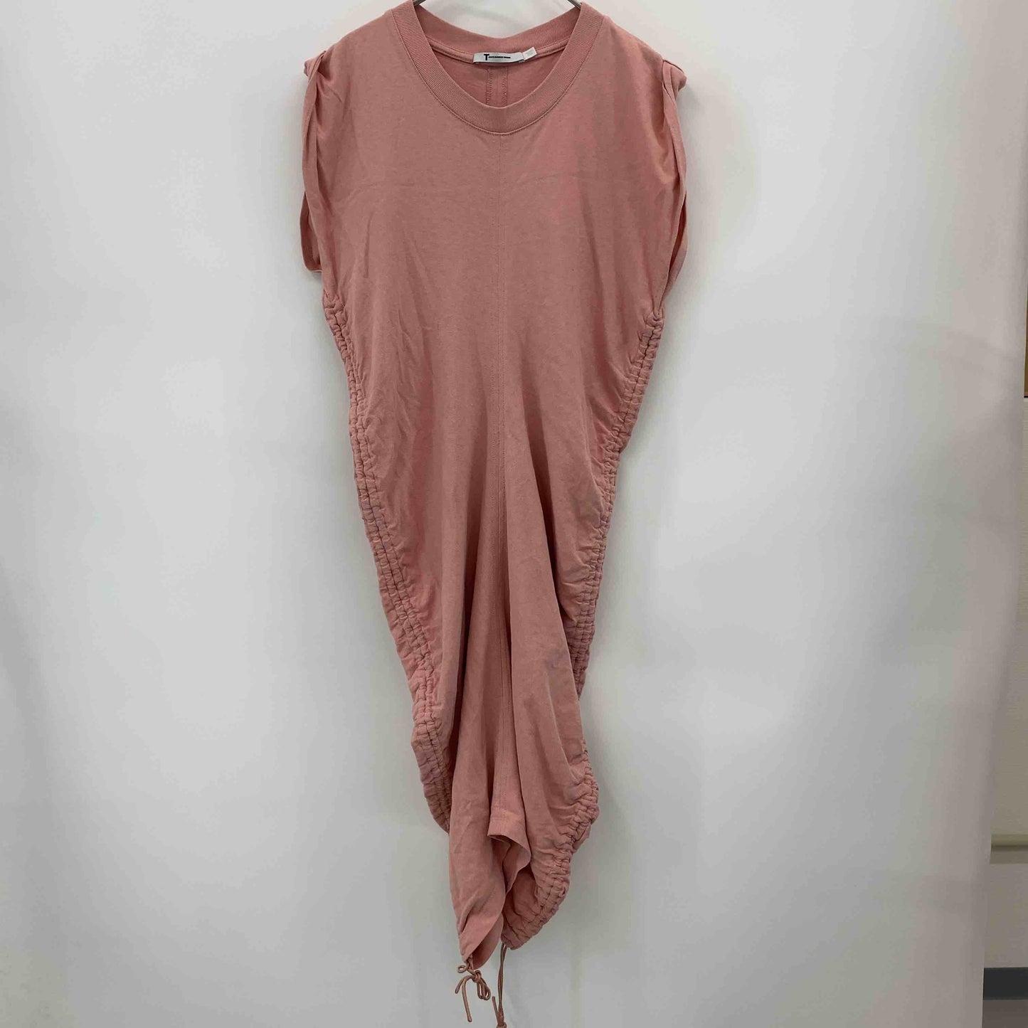 Alexander Wang アレキサンダーワン レディース ノースリーブワンピース サイドシャーリング ピンク