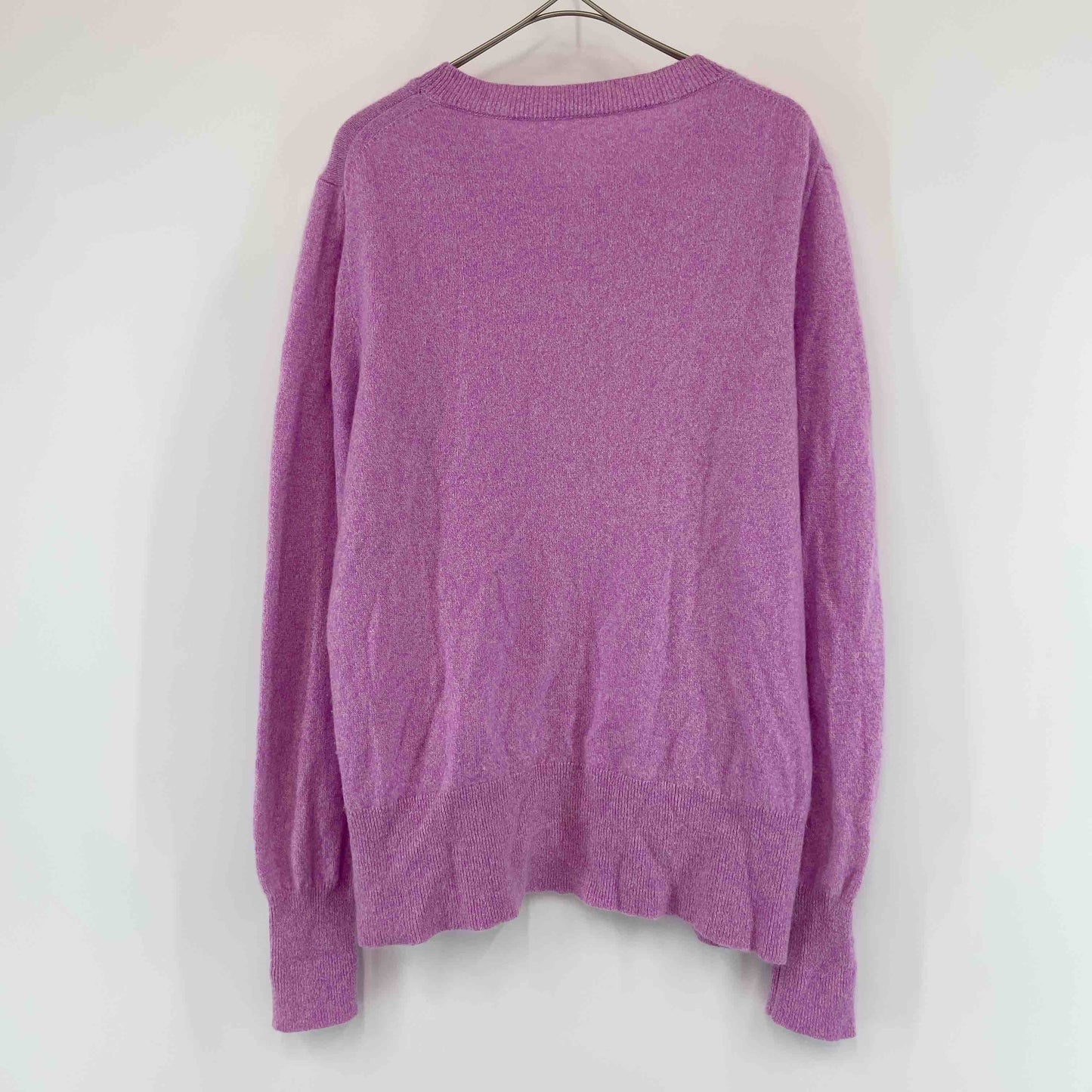 レディース 長袖　ニット　セーター　カシミア100％　紫