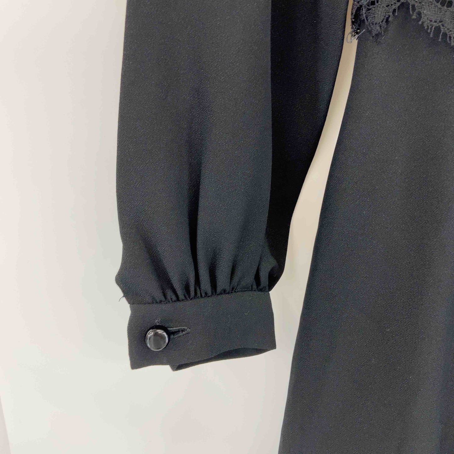 RAMUZ レディース 長袖ワンピース　フォーマル　レース　黒