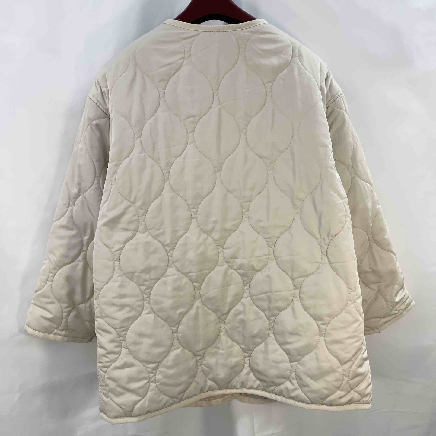 関西ファッション連合  レディース ノーカラージャケット ベージュ tk