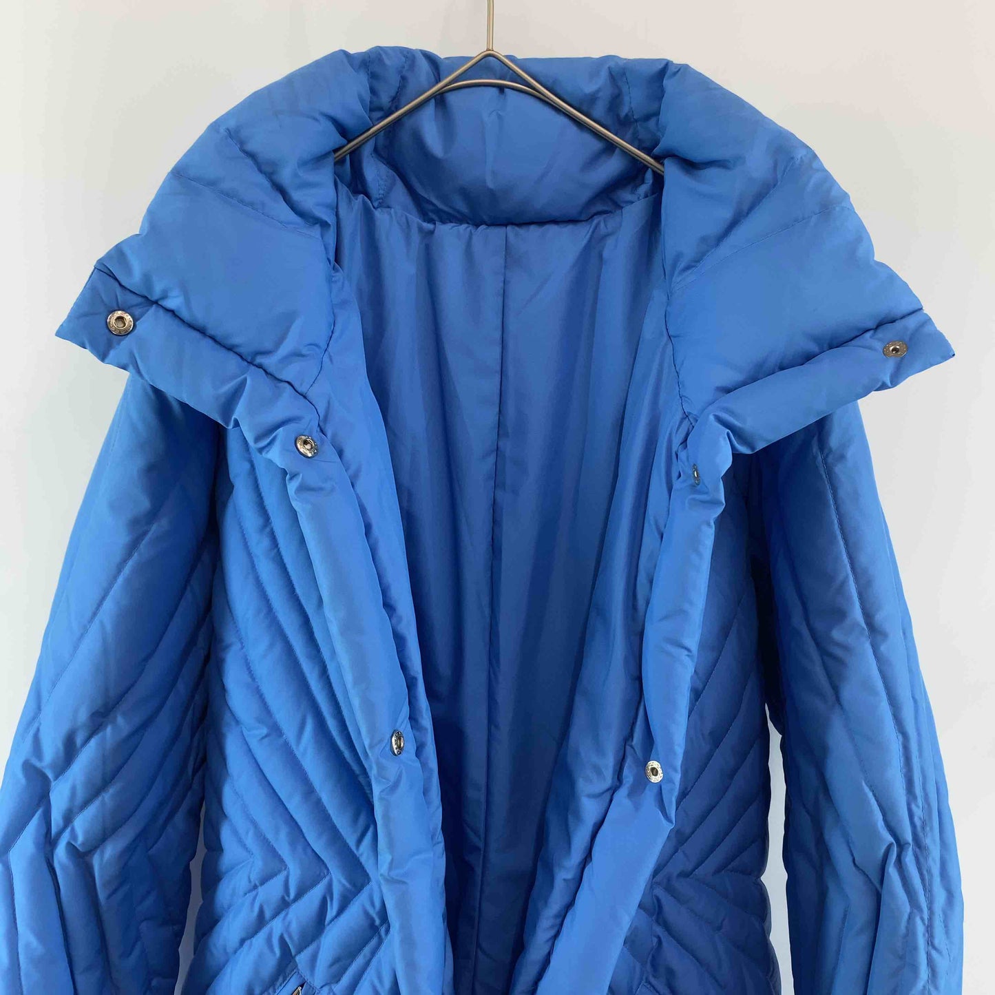 伊太利屋 イタリヤ レディース ダウンジャケット フェザー 水色 ライトブルー