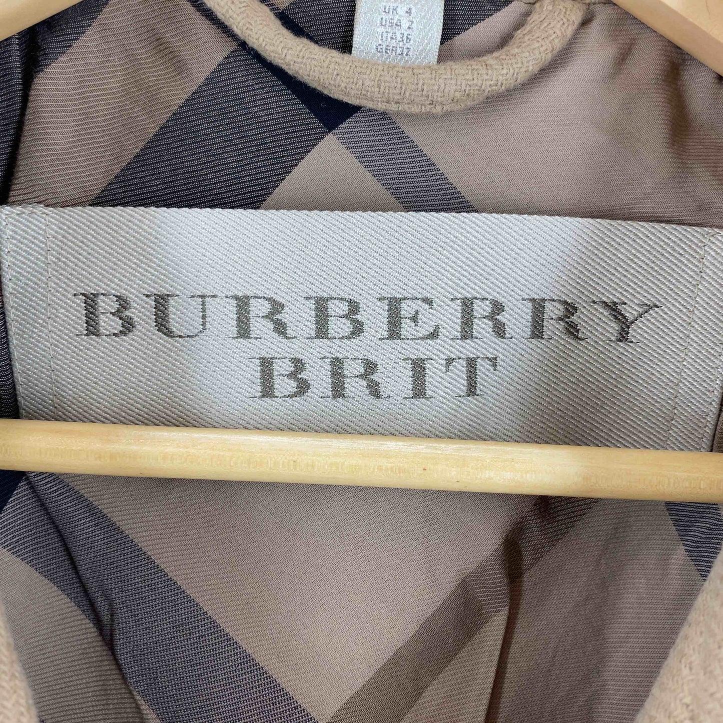 BURBERRY バーバリー レディース チェスターコート オークル 襟ファーベルト欠損