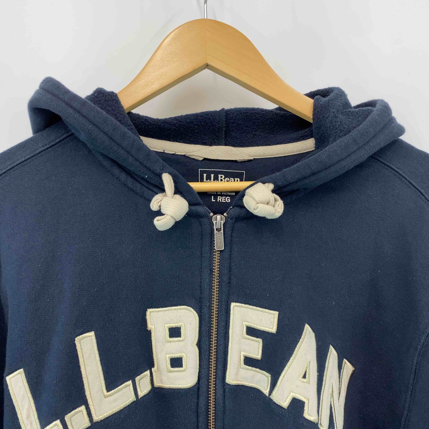 L.L.Bean エルエルビーン メンズ パーカー　ロゴ刺繍　裏起毛　ネイビー