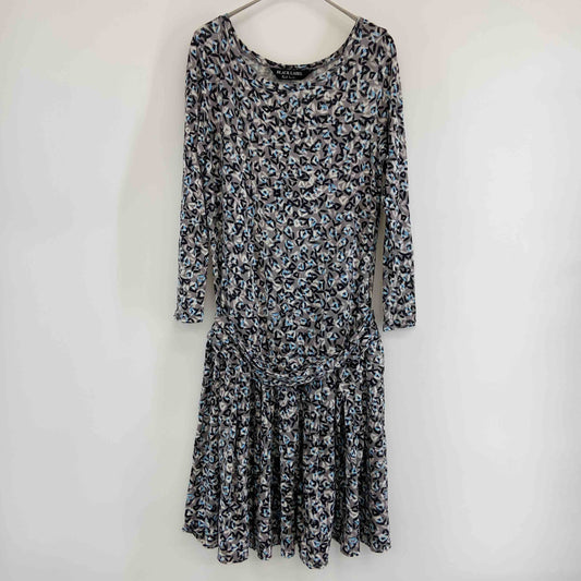 Paul Smith BLACK LABEL ポールスミスブラックレーベル レディース 長袖ワンピース 総柄 テンセル混