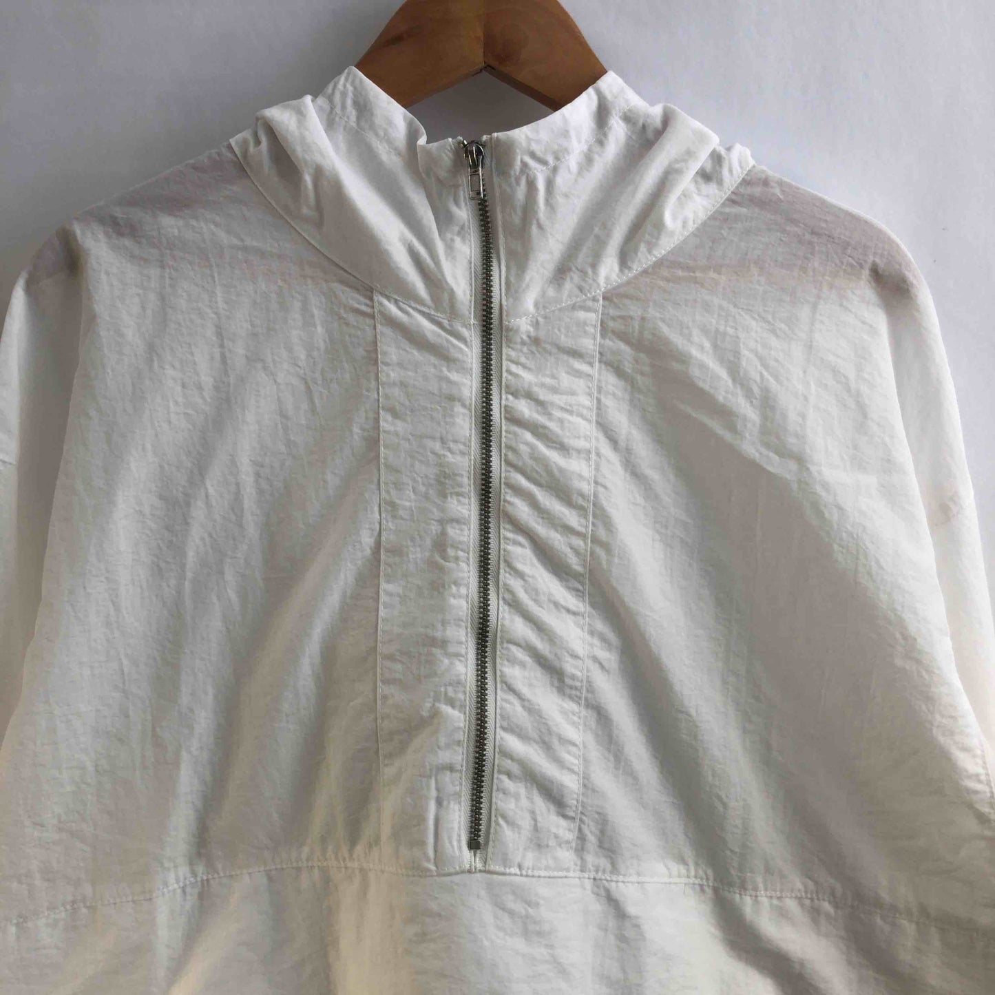 大阪府布帛製品工業組合  レディース パーカー ホワイト tk