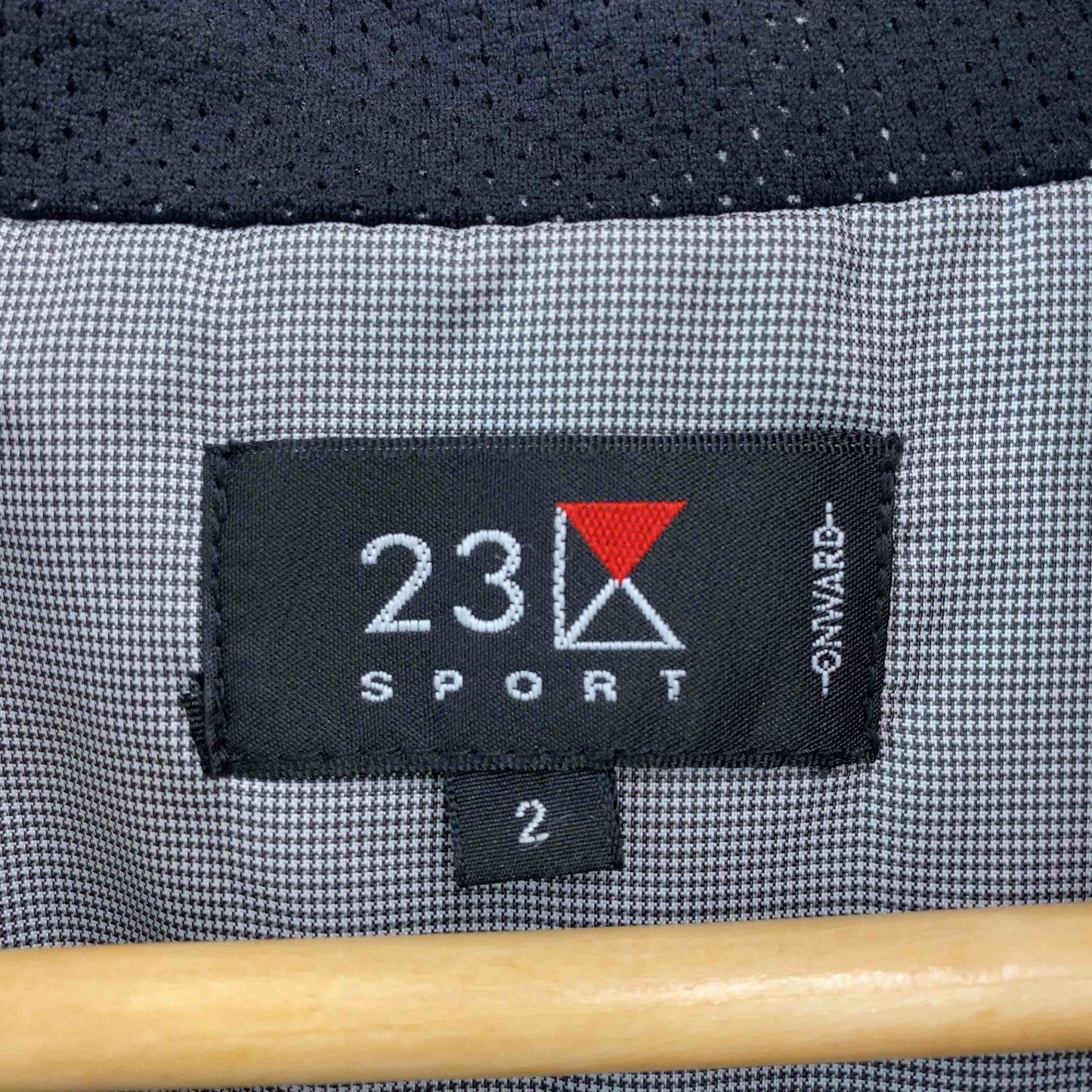 23区 ニジュウサンク メンズ ナイロンジャケット グレー 千鳥格子