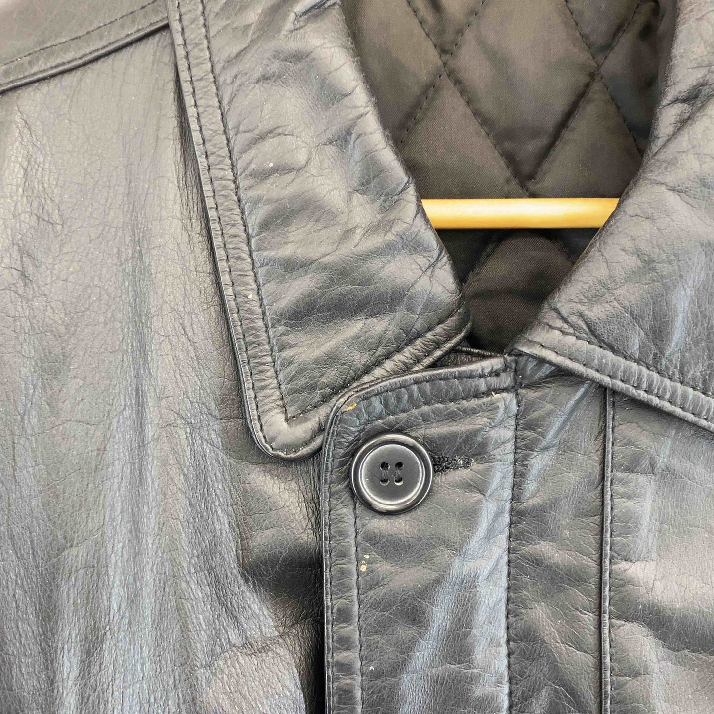 メンズ レザージャケット　ブラック