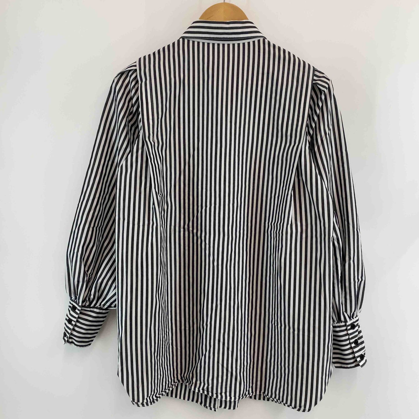 CLASSICAL ELF クラシカルエルフ レディース 長袖シャツ/ブラウス ストライプ柄 黒×白