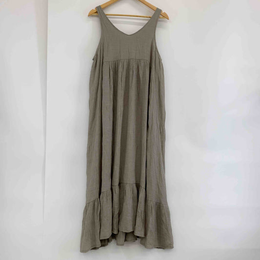 chocol raffine robe ショコラフィネローブ ブラウンベージュ　裏地付き　リゾート　海　レディース ノースリーブワンピースキャミワンピース