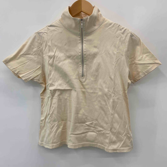 ㈱シャルレ　日本製　生成り　レディース　ファスナー　半袖シャツ