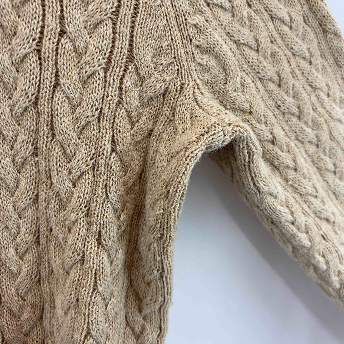 UNIQLO ユニクロ レディース ニット/セーター 茶 ケーブル編み