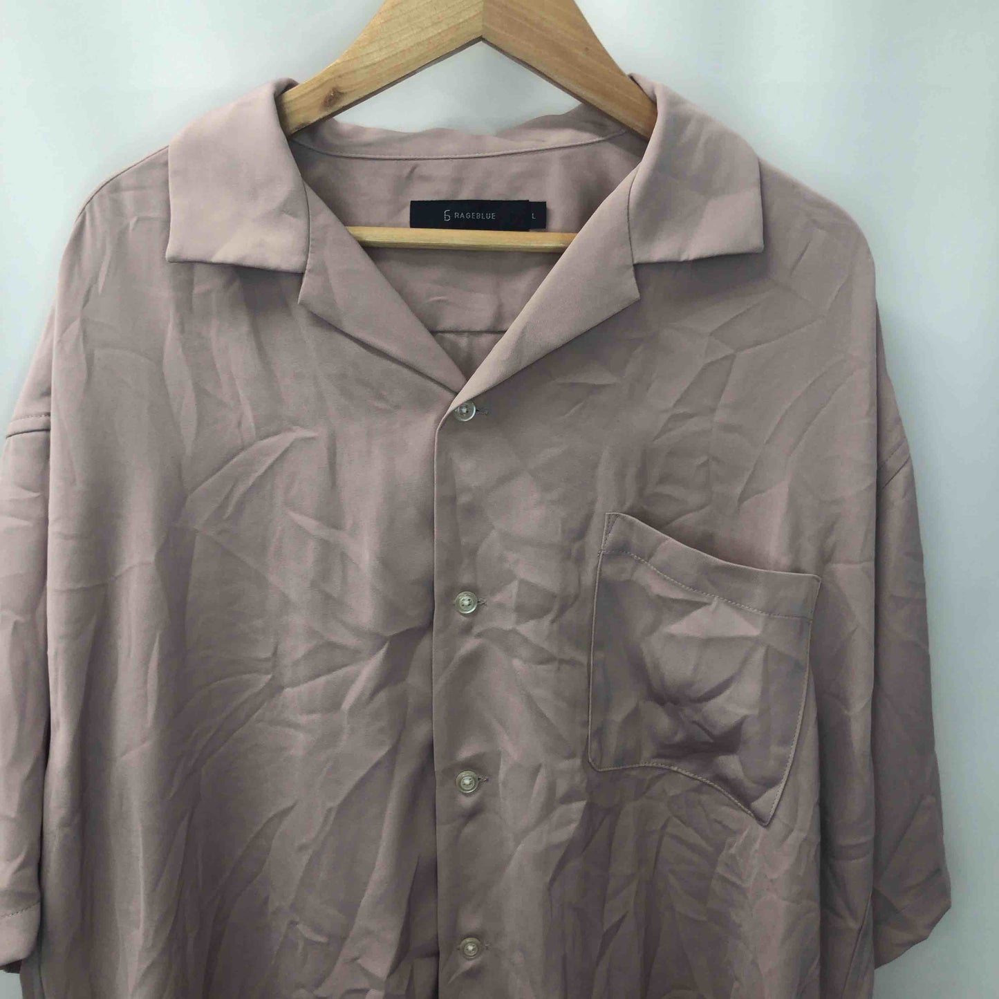 RAGE BLUE レイジブルー メンズ 半袖シャツ あずき色 tk