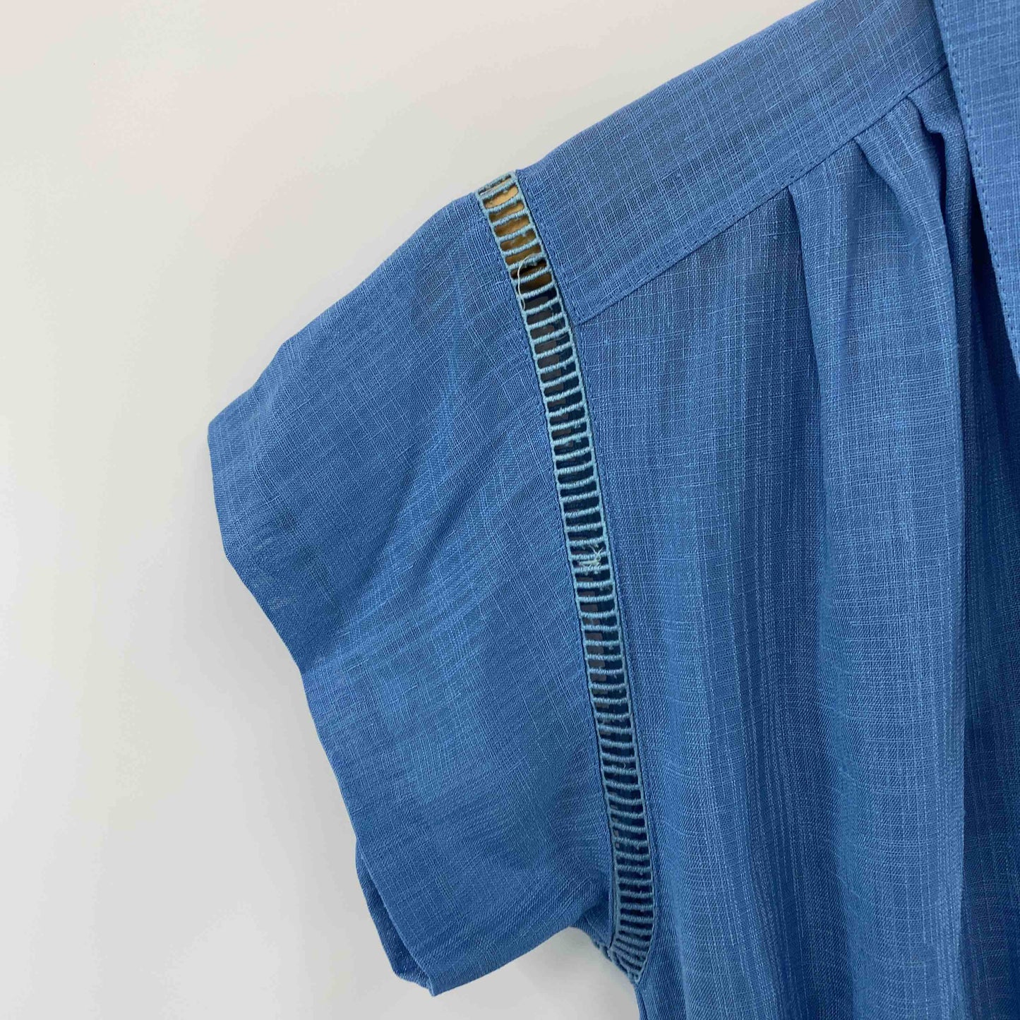 レディース シャツワンピース　ブルー