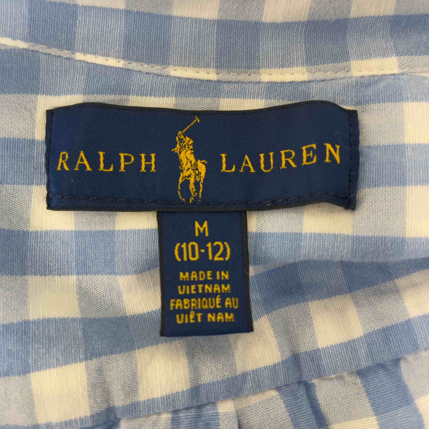 RALPH LAUREN ラルフローレン レディース ボタンダウン 長袖シャツ/ブラウス チェック柄 青