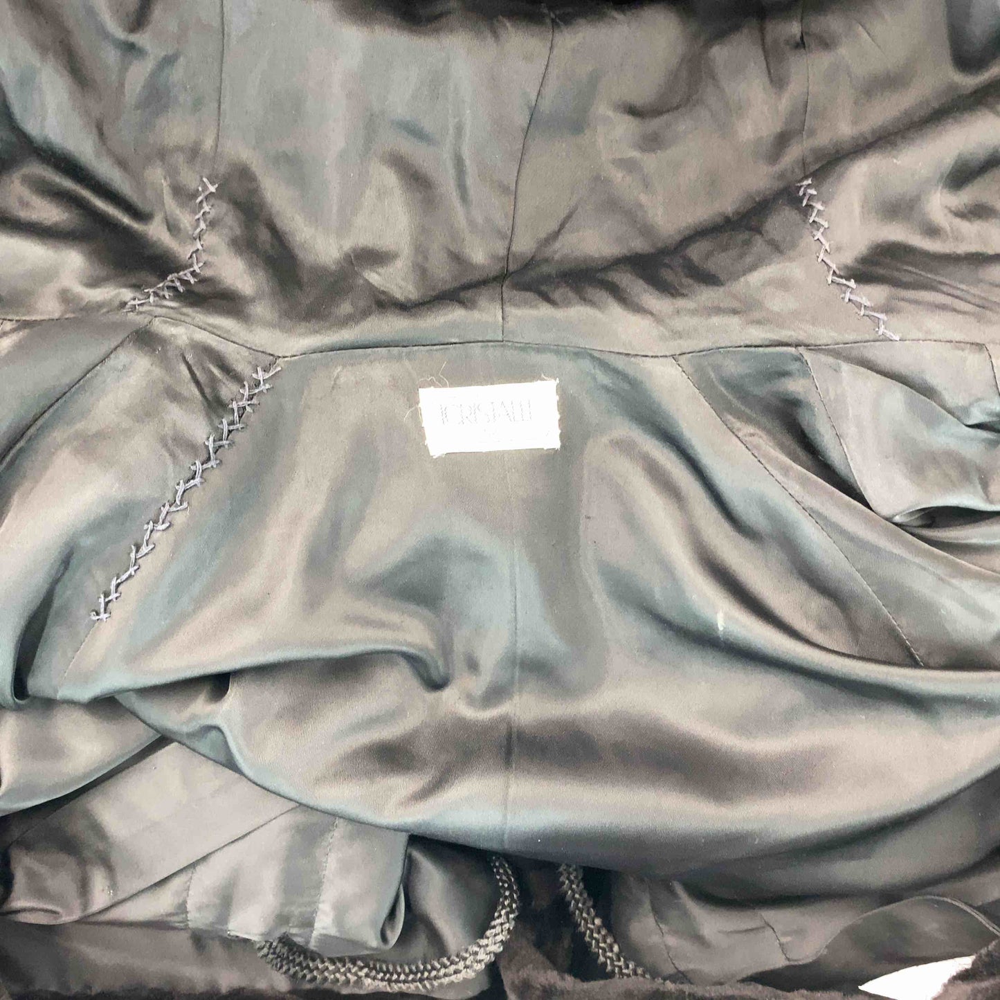 アイクリスタリー ICRISTALLI 毛皮コート　レディース 　焦げ茶　イタリア製　サイズフリー　毛皮/ファーコート