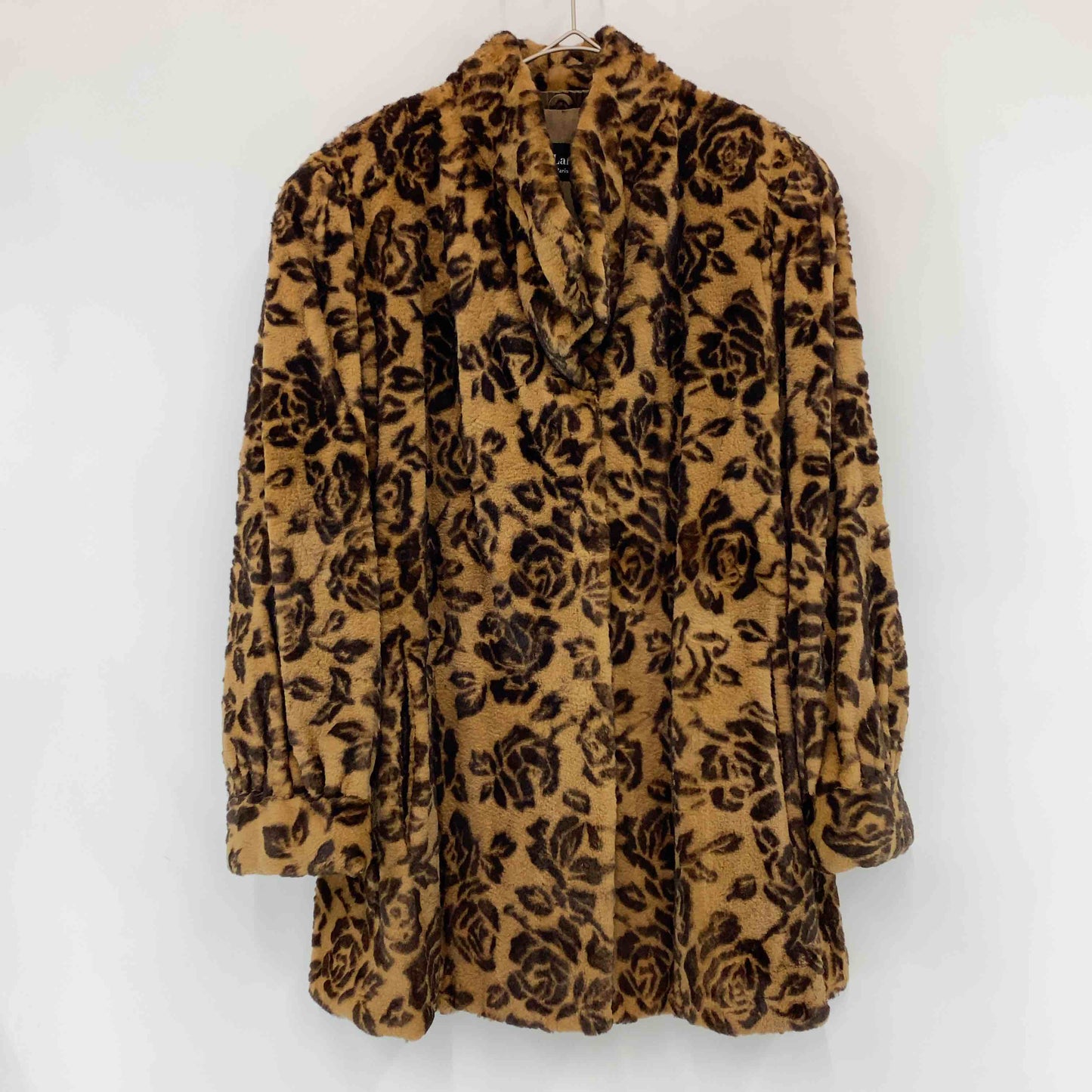 Guy Laroche ギラロッシュ レディース 毛皮/ファーコート ブラウン 花柄 バラ柄