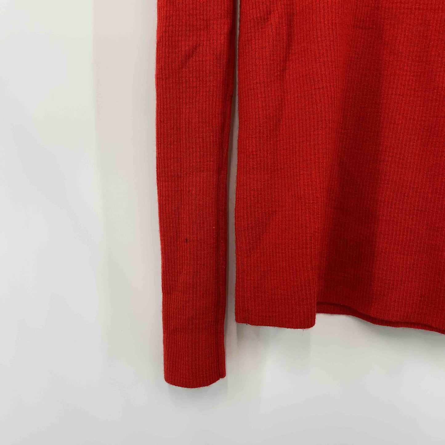 UNIQLO ユニクロ レディース ニット/セーター ウール100％ レッド タートルネック