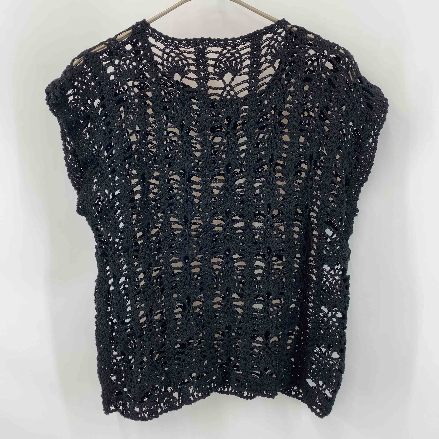 ノーブランド ニットベスト サマーニット かぎ編み  レディース ニット セーター