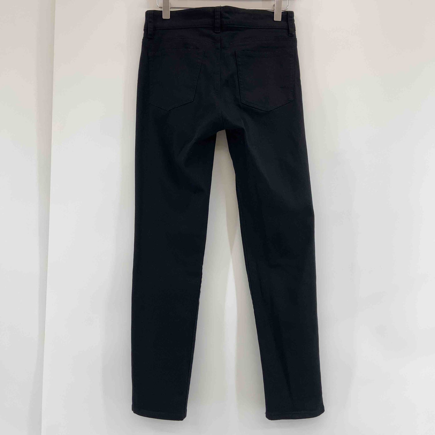 レディース カジュアルパンツ 黒 ストレッチ