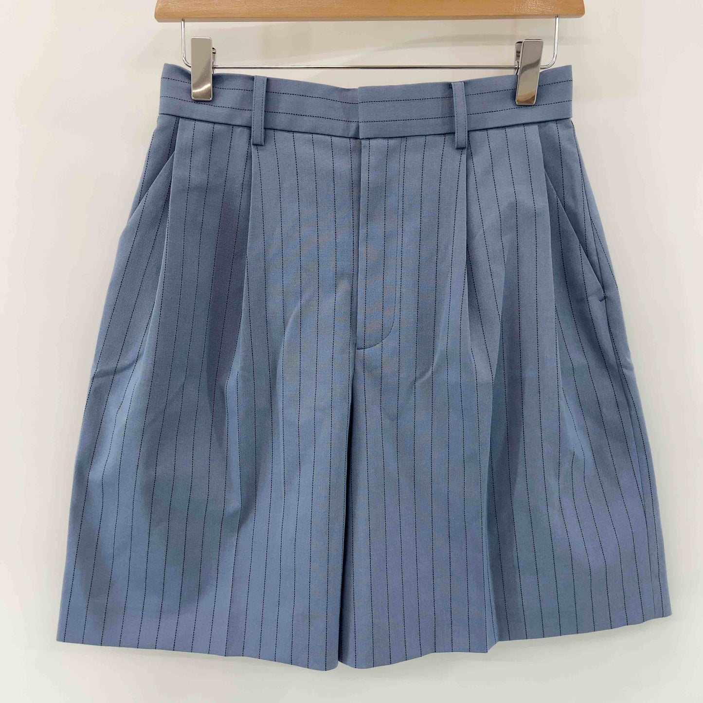 LE CIEL BLEU ルシェルブルー レディース ハーフパンツ ストライプ ブルーグレー