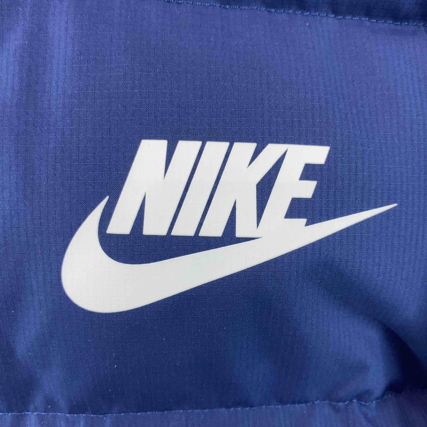 NIKE ナイキ レディース ダウンジャケット ネイビー系 スポーツブランド ジップアップ ワンポイントロゴ