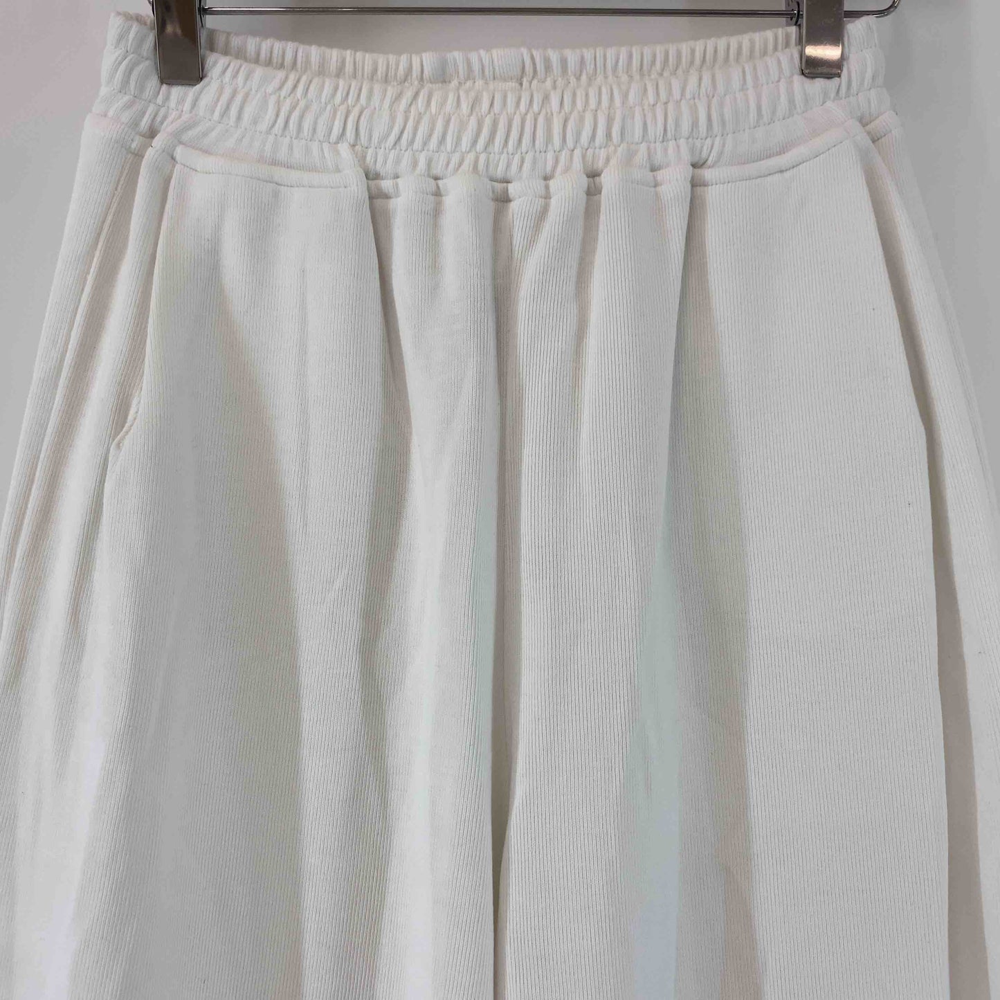 PAYCLOSET  スウェットパンツ ホワイト ドロスト  レディース カジュアルパンツ