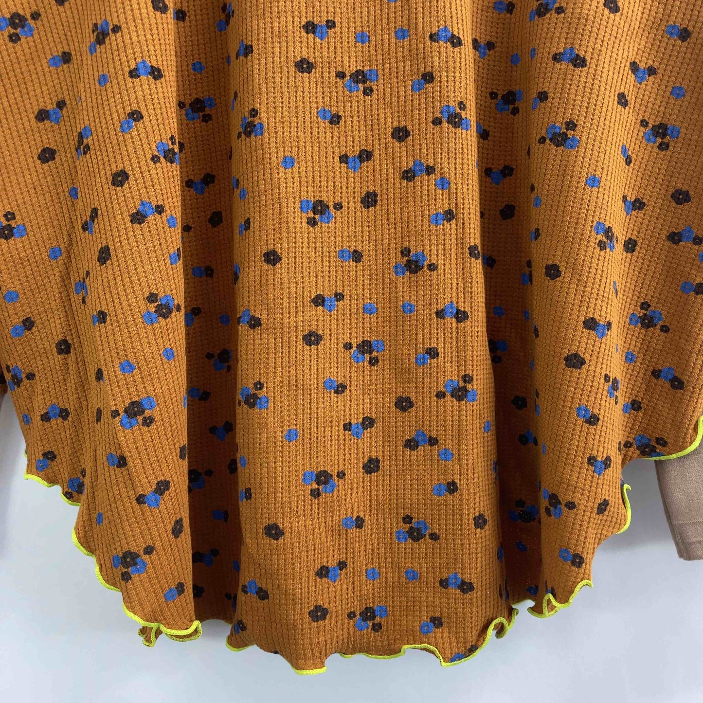 markey's  レディース カットソー（長袖）ブラウン 花柄 tk