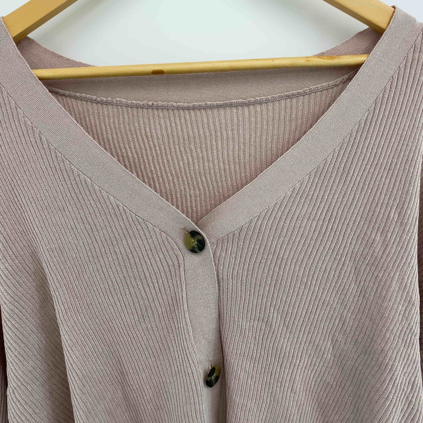 GRL グレイル レディース カーディガン ダスティピンク レーヨン混