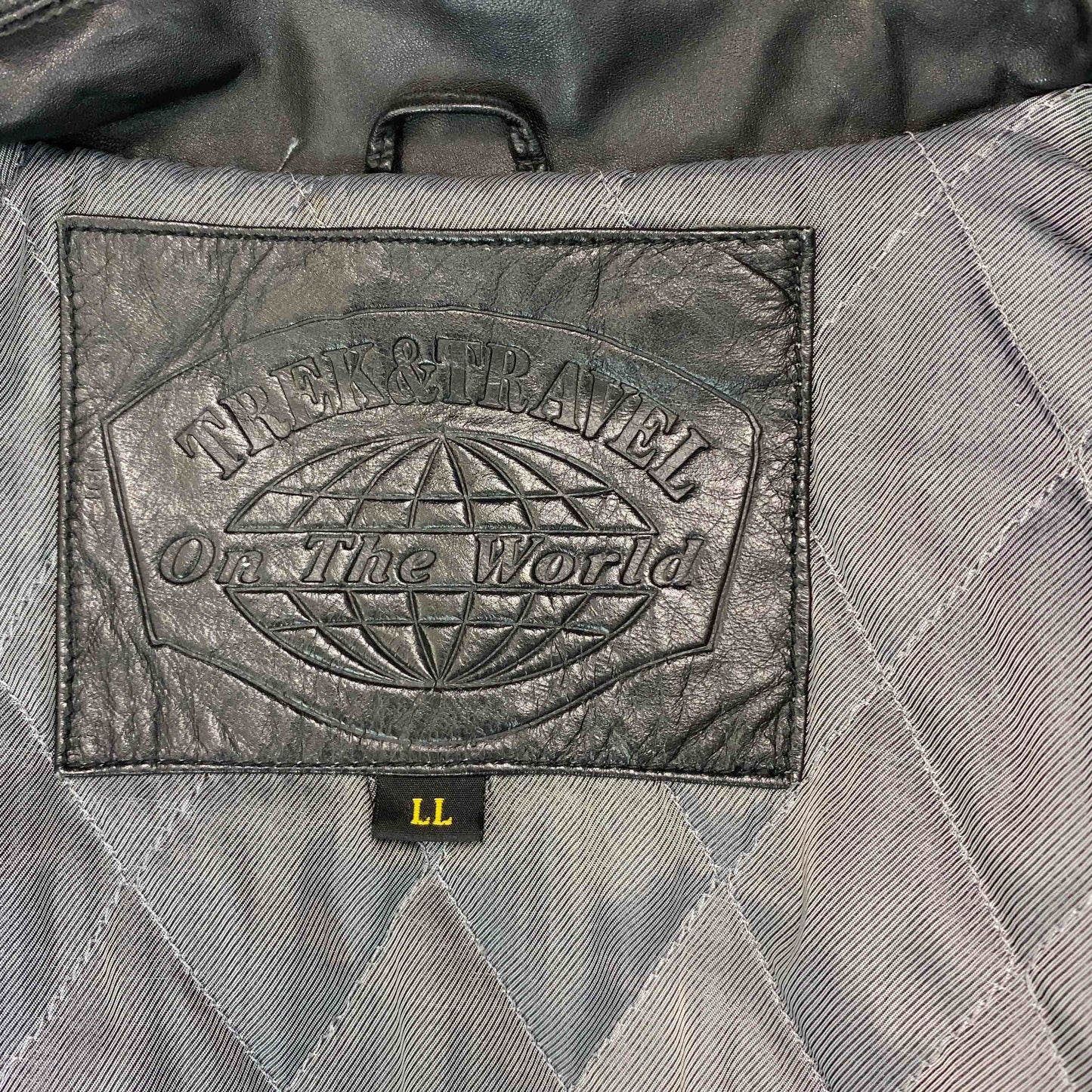 ヴィンテージ  TREK&TRAVEL On The World メンズ レザージャケット