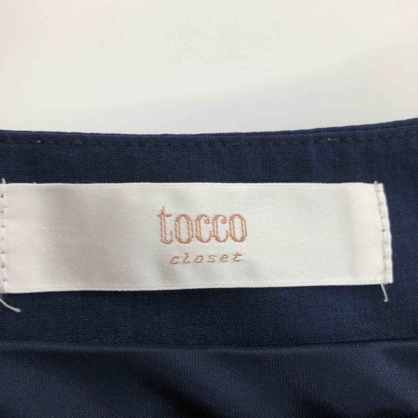 tocco closet トッコクローゼット レディース 半袖シャツ/ブラウス ネイビー tk