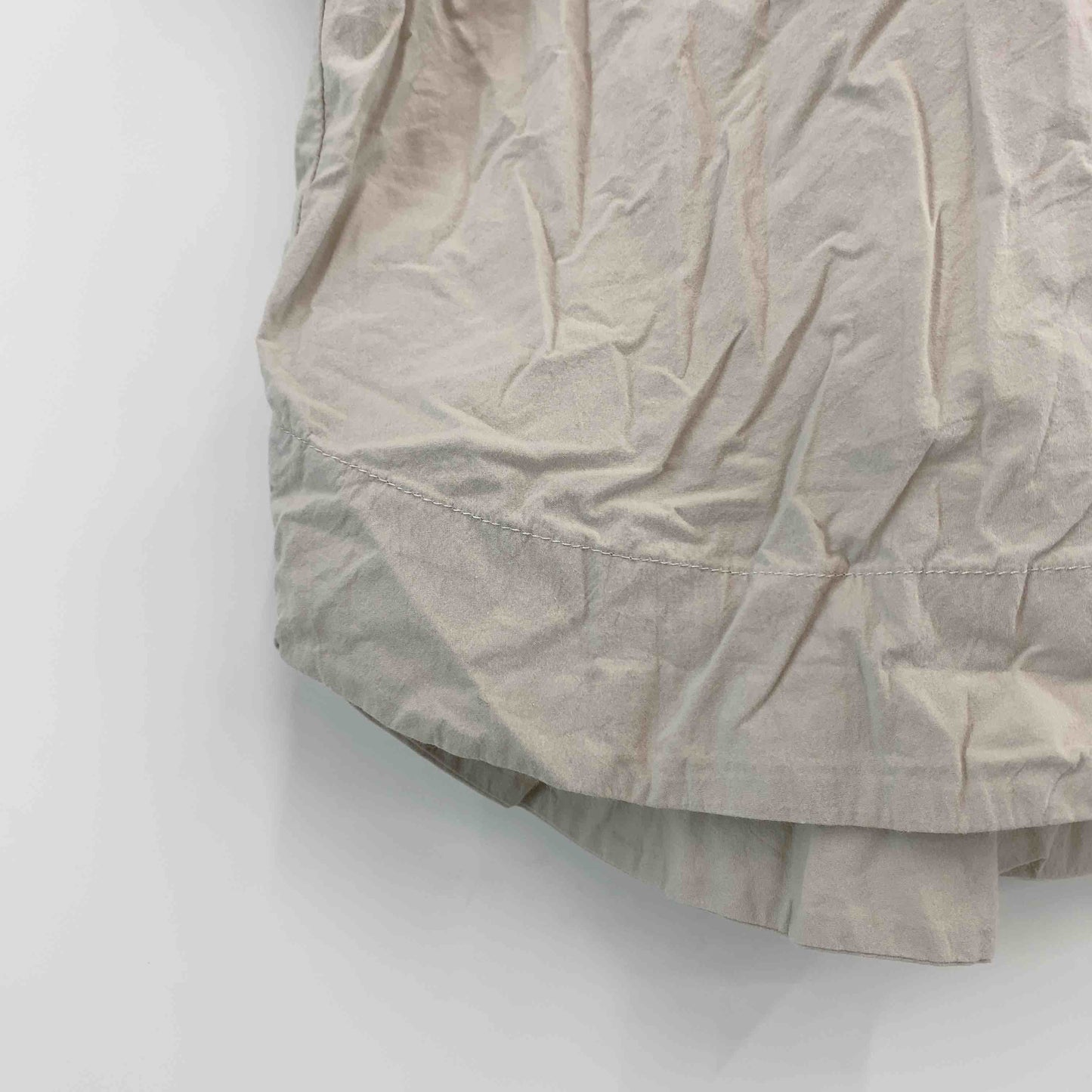 OMNES オムネス レディース 半袖シャツ/ブラウス グレージュ スタンドカラー