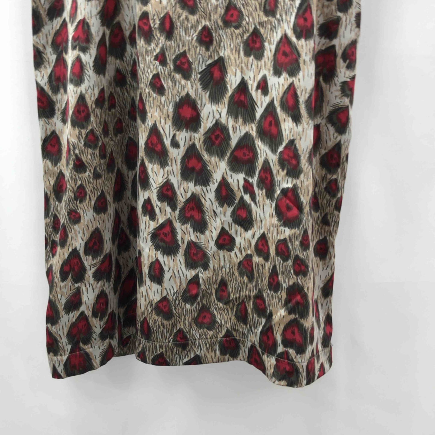 Do Do レディース キャミソール ベージュx赤 tk