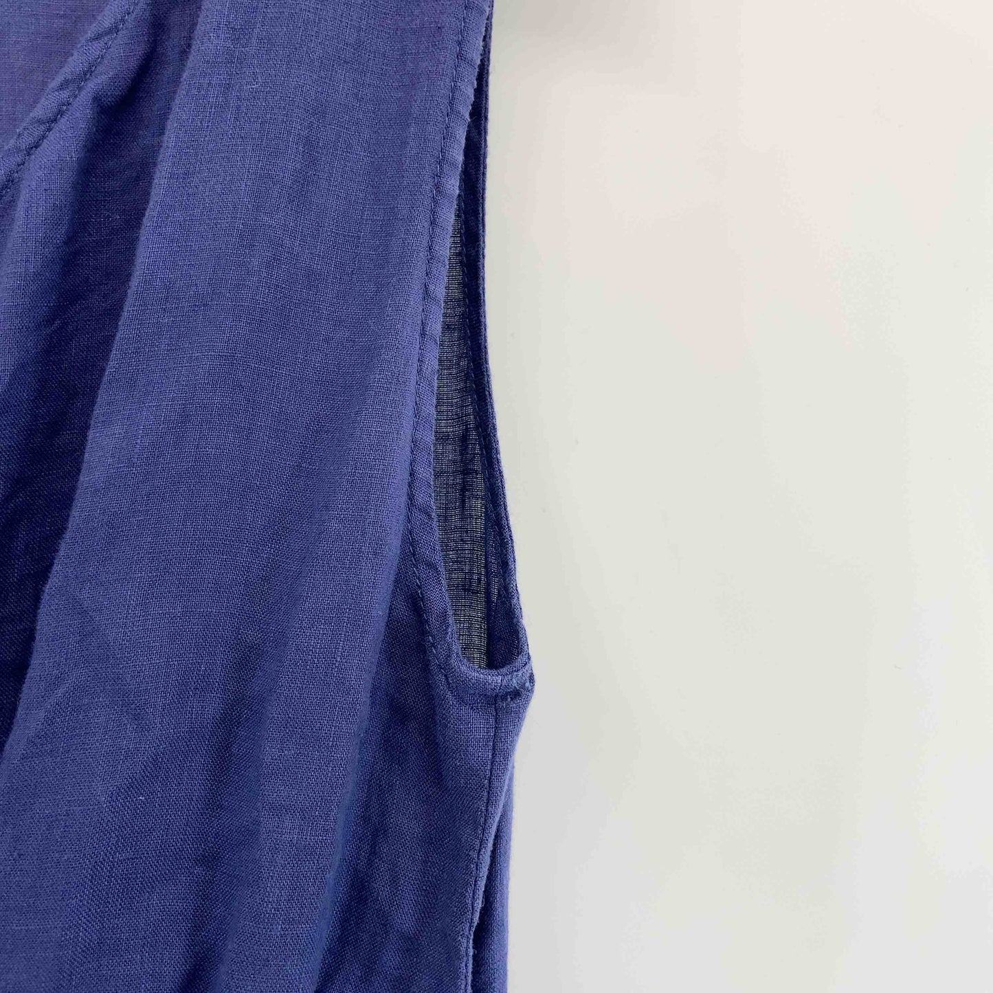 BEAUTY&YOUTH UNITED ARROWS ビューティーアンドユースユナイテッドアローズ レディース ノースリーブロングワンピース カシュクール ネイビー リネン