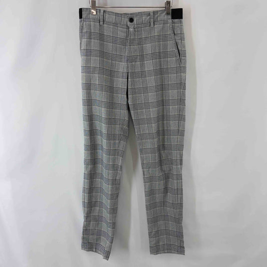 ZARA MAN ザラマン メンズ スラックス　チェック　グレー系　S