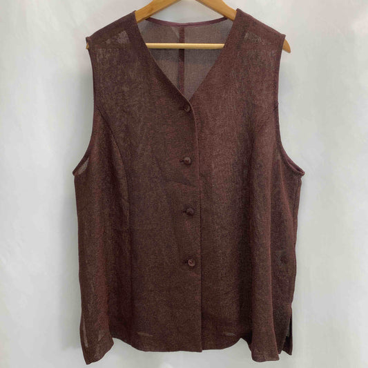 VINVERT  レディース ベスト/ジレ ブラウン tk