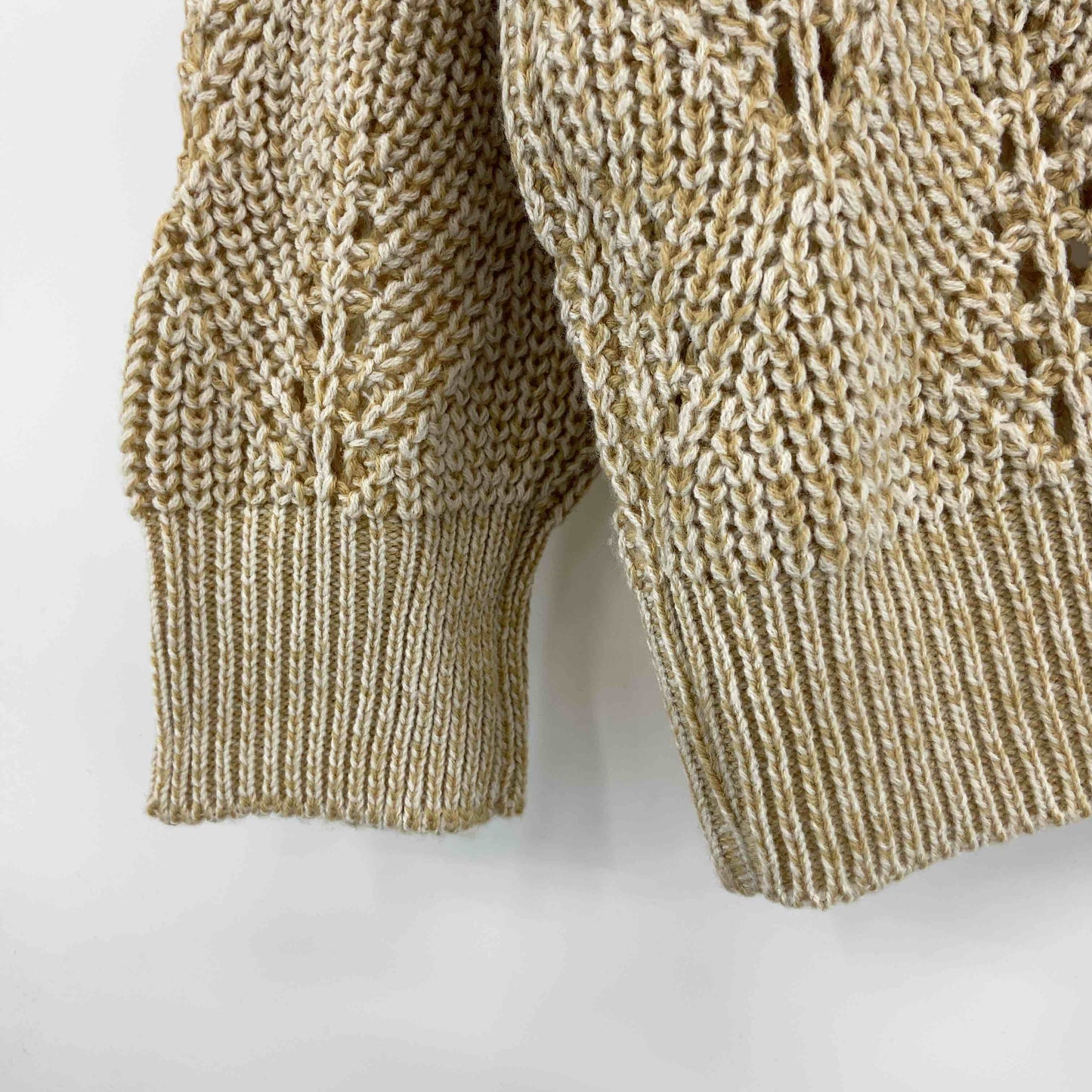 CLASSICAL ELF クラシカルエルフレディース ニット ベージュ系 ミックス糸 畦柄