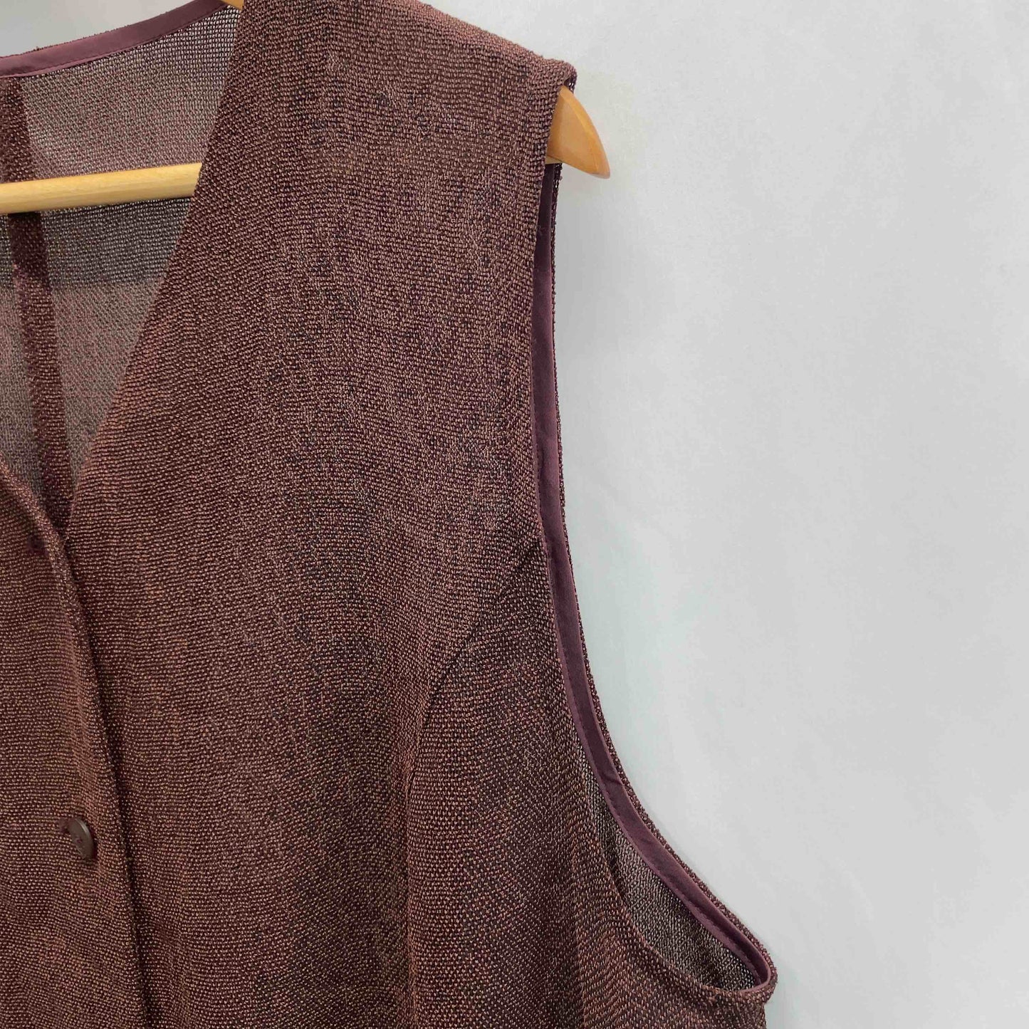 VINVERT  レディース ベスト/ジレ ブラウン tk